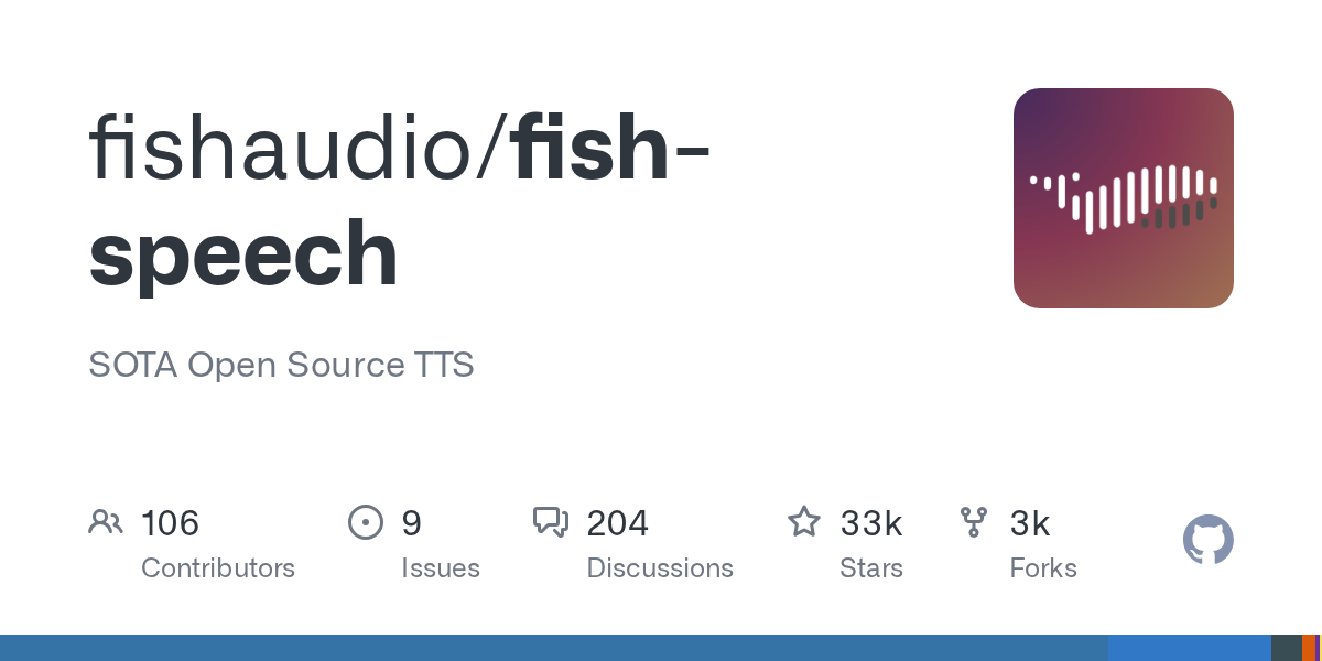 Fish Speech：开源多语言声音克隆与 TTS（S2-Pro / Drama 3）部署指南 的封面