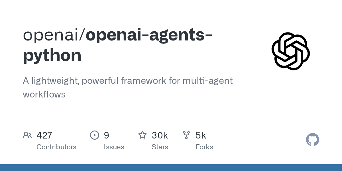 OpenAI Agents SDK 官方图
