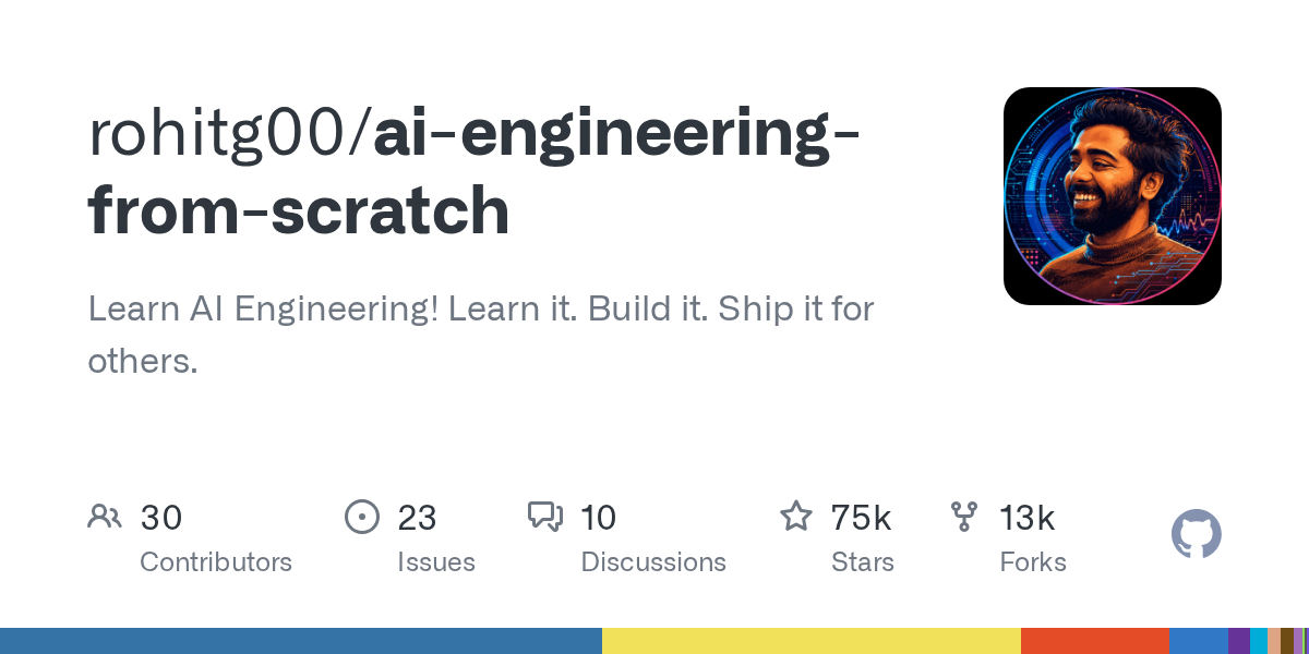 AI Engineering from Scratch：从零手写模型与智能体的开源课程部署指南 的封面