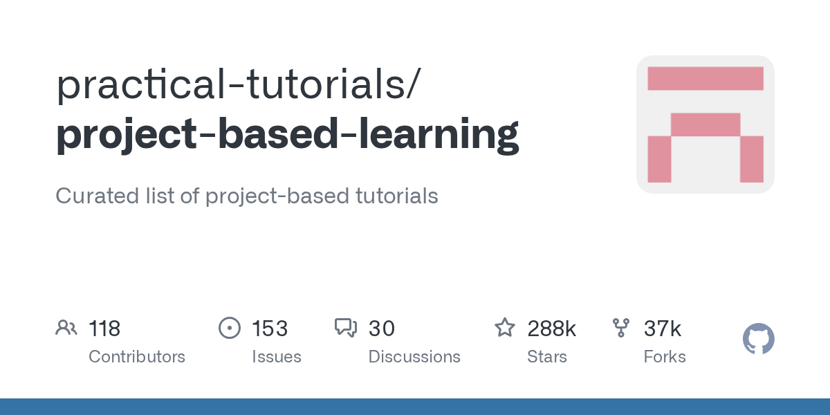 project-based-learning：按编程语言分类的项目式从零构建教程合集使用指南 的封面